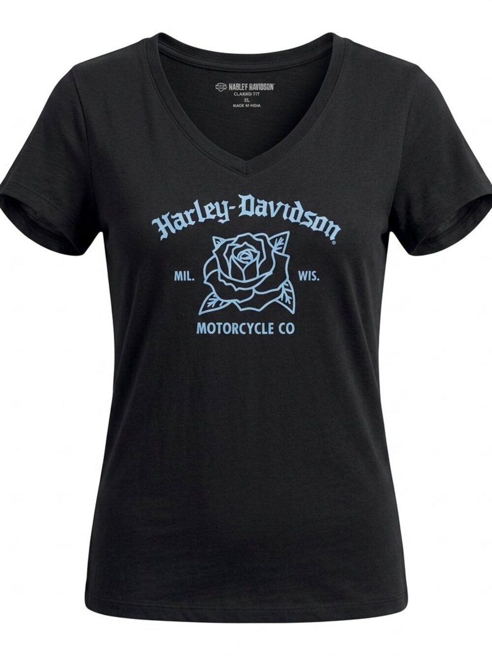 Harley‑Davidson Black Blue Logo Short Sleeve Tee XL